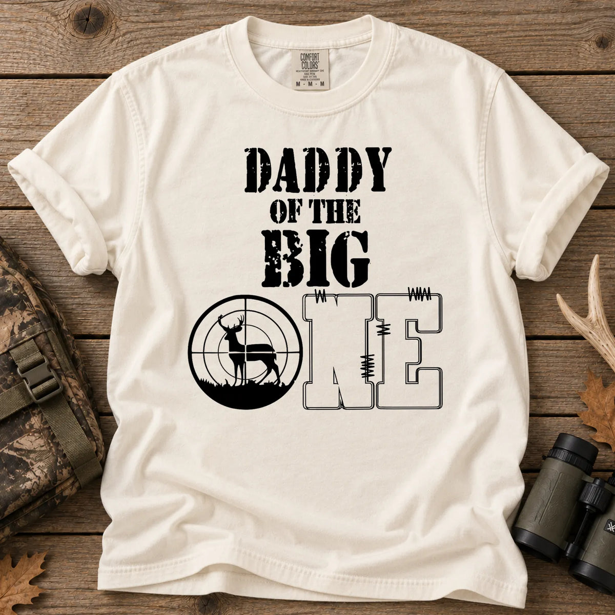 Daddy of the Big One T-Shirt in Ivory