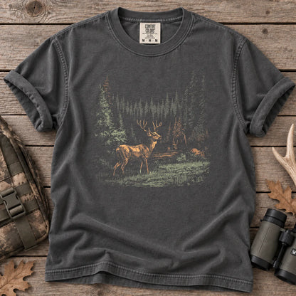 Deer Forest T-Shirt in Pepper