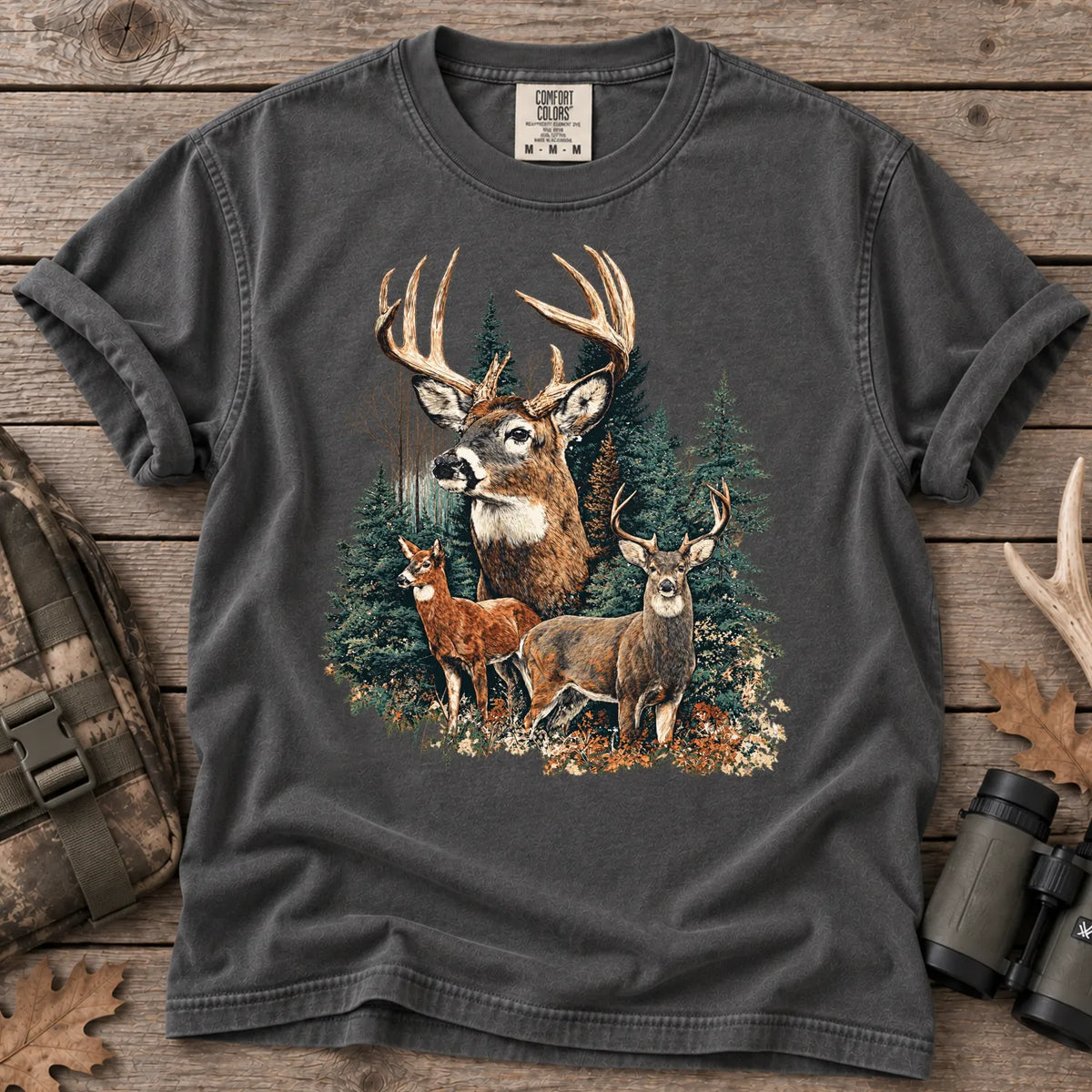 Deer Hunting Season T-Shirt in Pepper