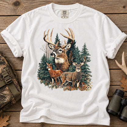 Deer Hunting Season T-Shirt in White