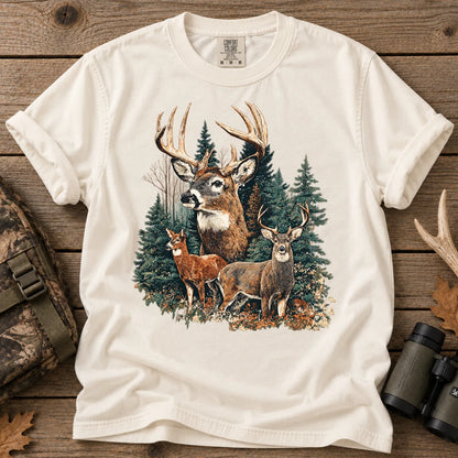 Deer Hunting Season T-Shirt in Ivory