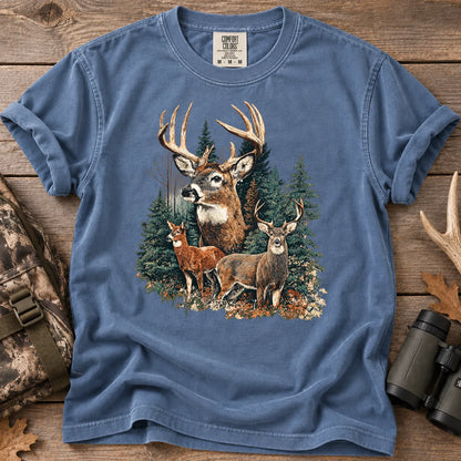 Deer Hunting Season T-Shirt in Blue Jean