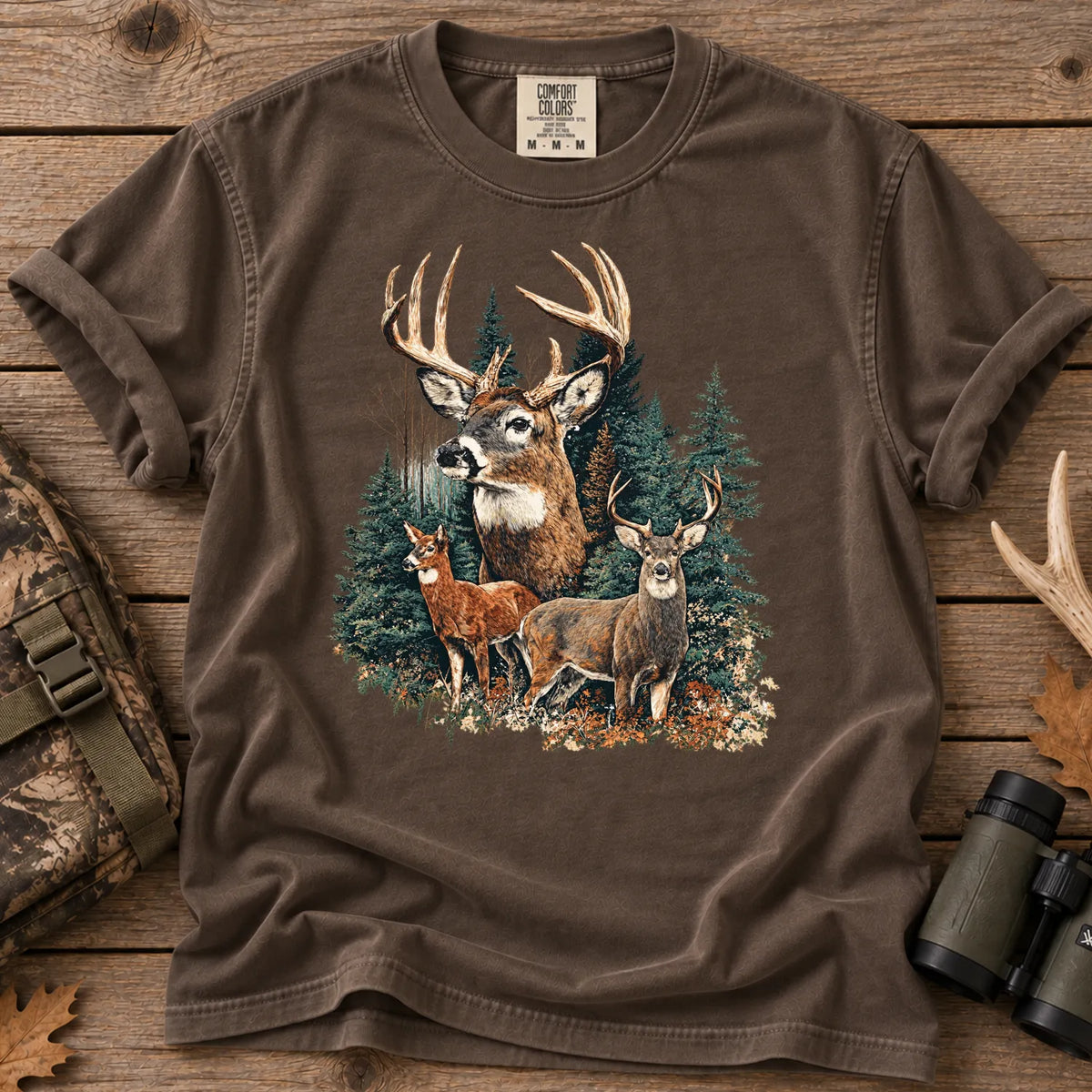 Deer Hunting Season T-Shirt in Espresso