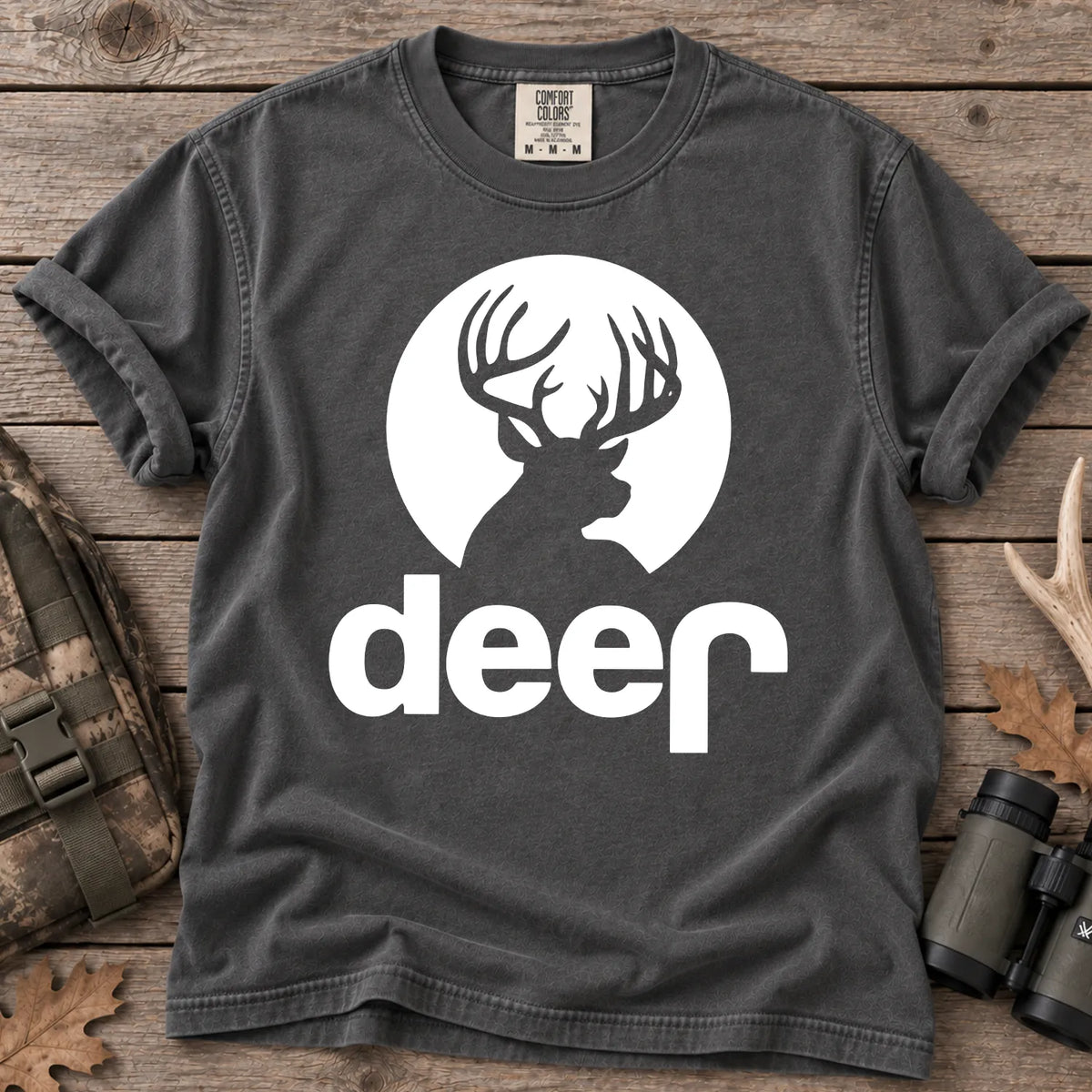 Deer Moon Silhouette T-Shirt in Pepper