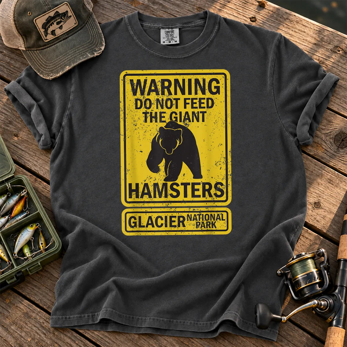 Do Not Feed Giant Hamsters Glacier T-Shirt in Pepper