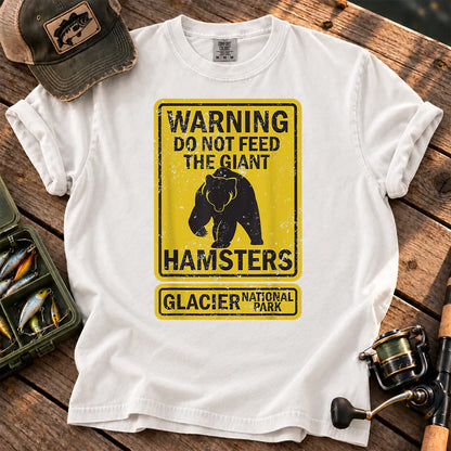 Do Not Feed Giant Hamsters Glacier T-Shirt in White