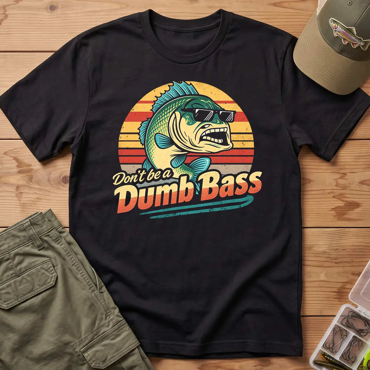 Don't Be a Dumb Bass T-Shirt in Black