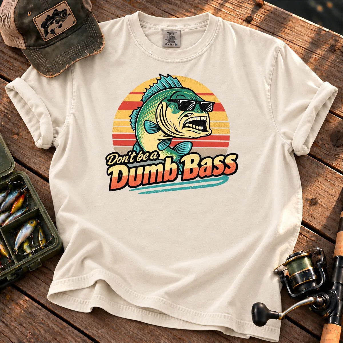 Don't Be a Dumb Bass T-Shirt in Ivory