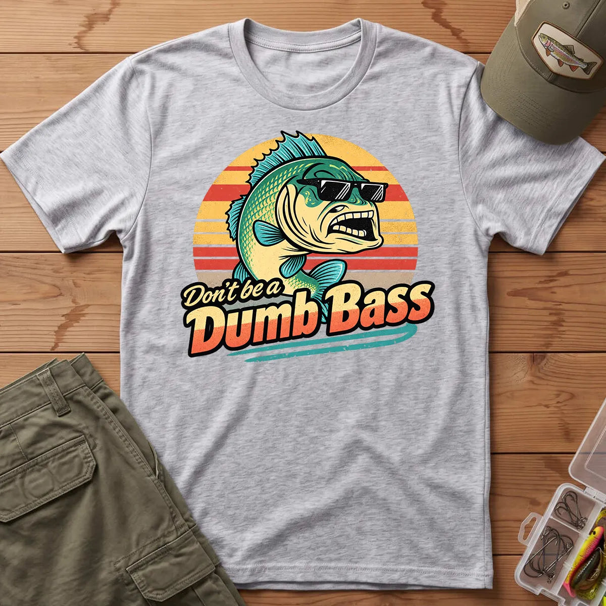 Don't Be a Dumb Bass T-Shirt in Sport Grey