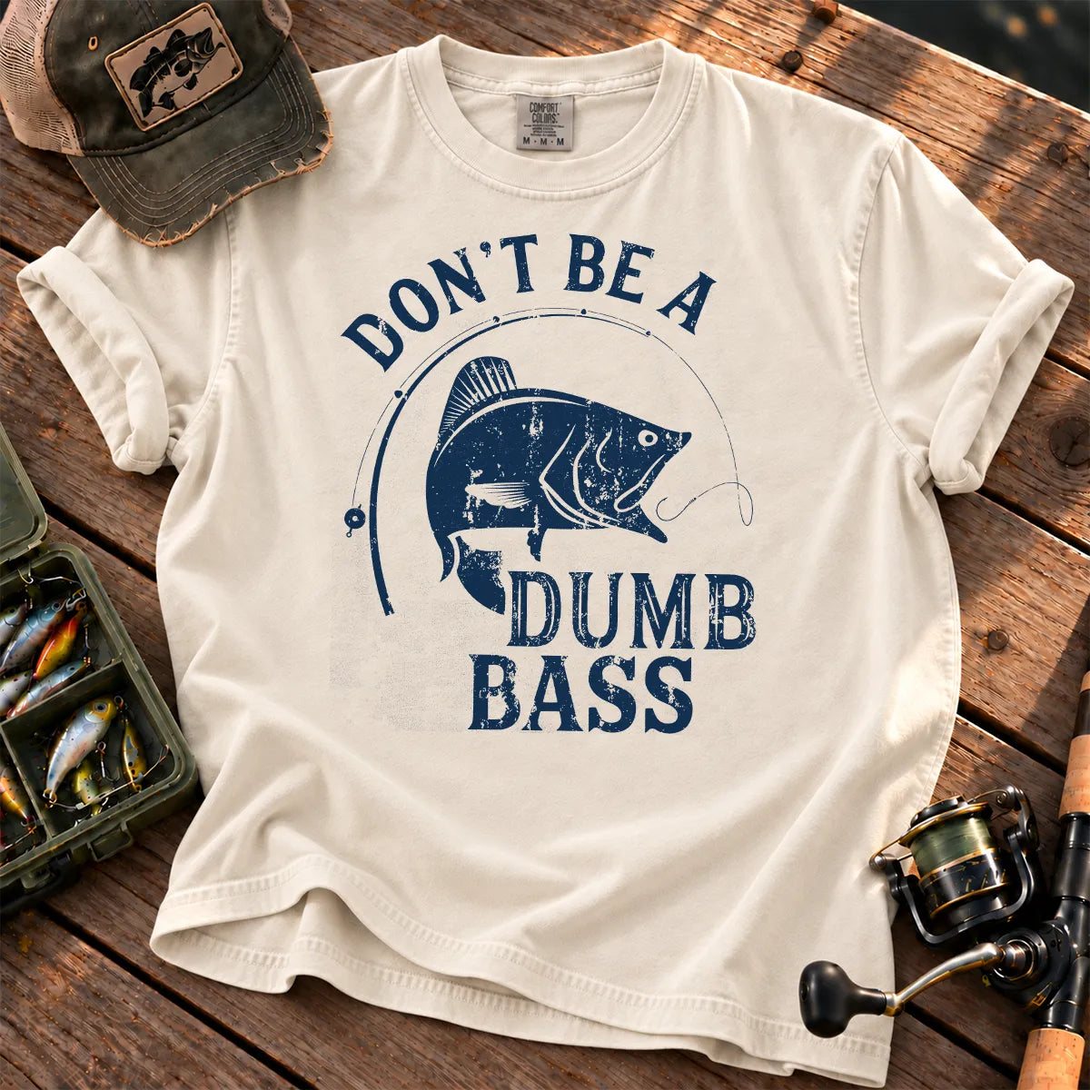 Don't Be a Dumb Bass T-Shirt in Ivory