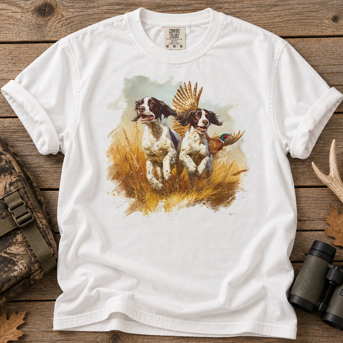 English Springer Spaniel T-Shirt in White