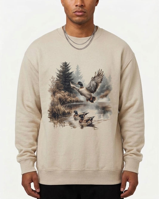 Waterfowl Hunting Sweatshirts, American Waterfowl Crewneck, Waterfowl Hunter Gift