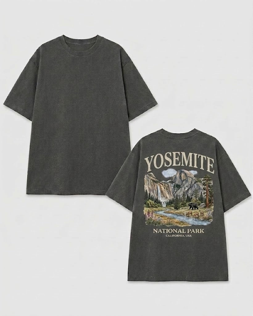 Yosemite National Park Vintage 90s Graphic T-Shirt, Retro California Wildlife Bear USA Unisex Tee, Perfect For Gift.