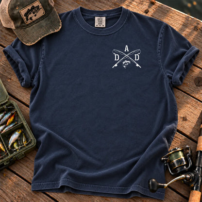 Fishing Dad Monogram T-Shirt in True Navy