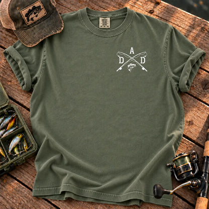 Fishing Dad Monogram T-Shirt in Moss