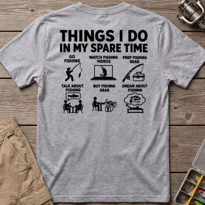 Fishing in My Spare Time T-Shirt in Sport Grey