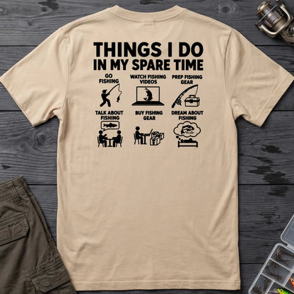 Fishing in My Spare Time T-Shirt in Sand
