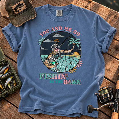 Fishing in the Dark Cowboy T-Shirt in Blue Jean