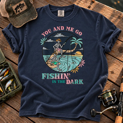 Fishing in the Dark Cowboy T-Shirt in True Navy