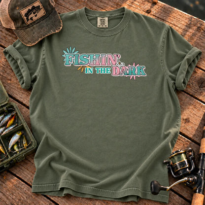 Fishing in the Dark T-Shirt in Moss
