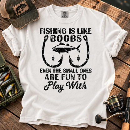 Fishing Is Fun at Every Size T-Shirt in White