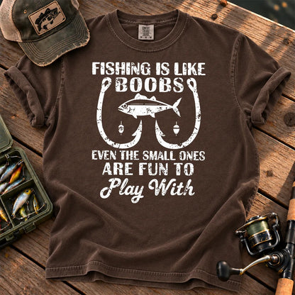 Fishing Is Fun at Every Size T-Shirt in Espresso