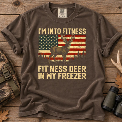 Fitness Deer in My Freezer T-Shirt in Espresso