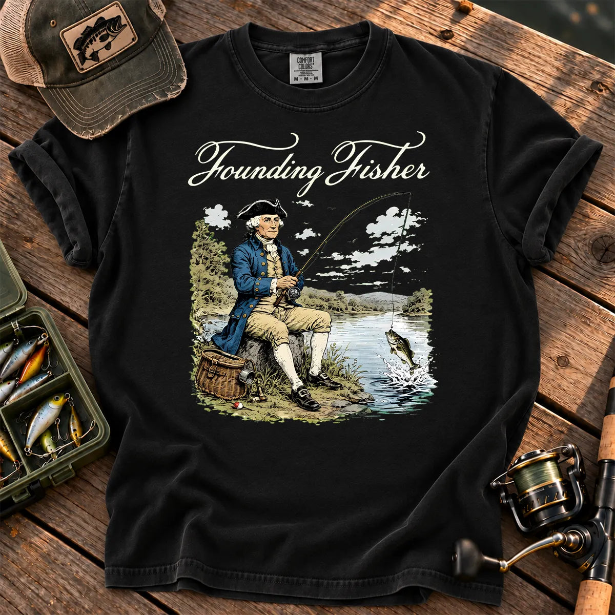 Founding Fisher T-Shirt in Black