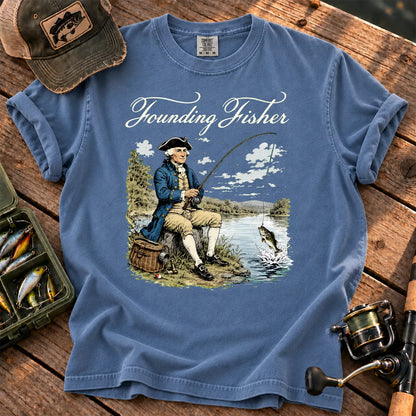 Founding Fisher T-Shirt in Blue Jean