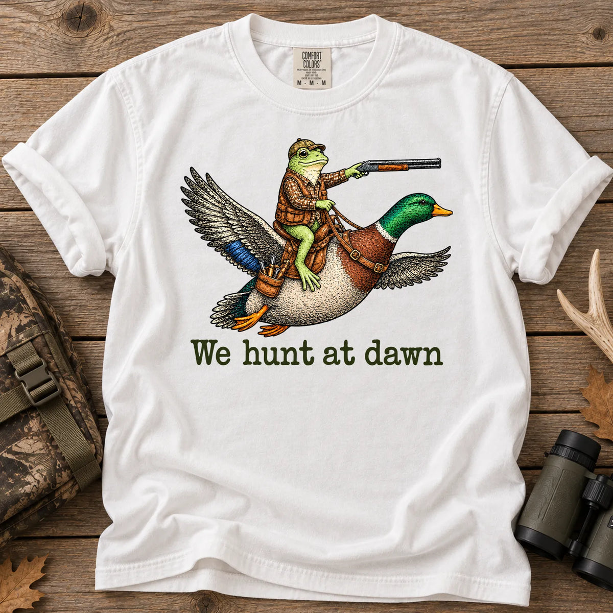 Frog and Mallard T-Shirt in White