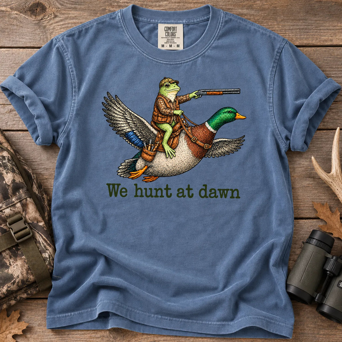 Frog and Mallard T-Shirt in Blue Jean