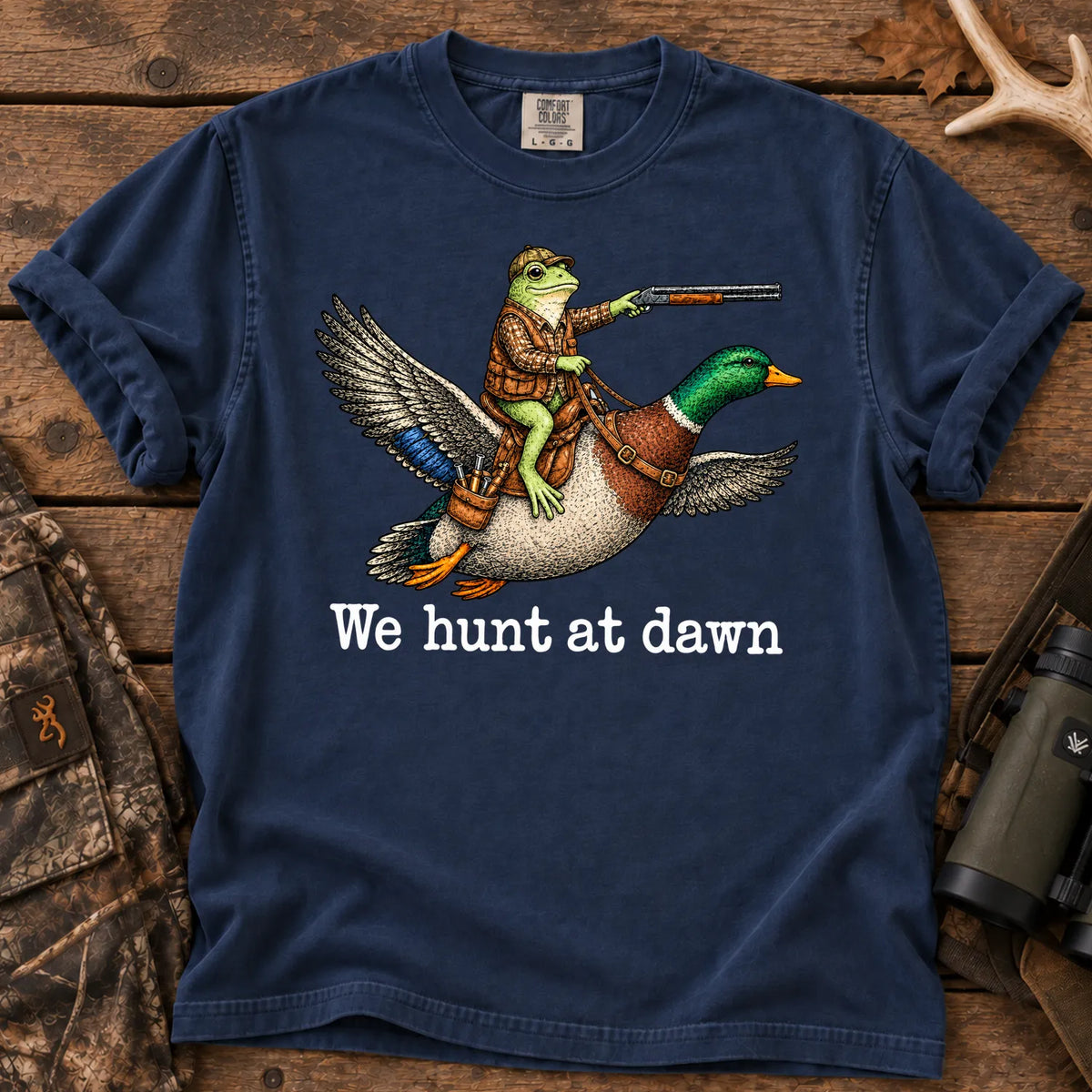 Frog and Mallard T-Shirt in True Navy
