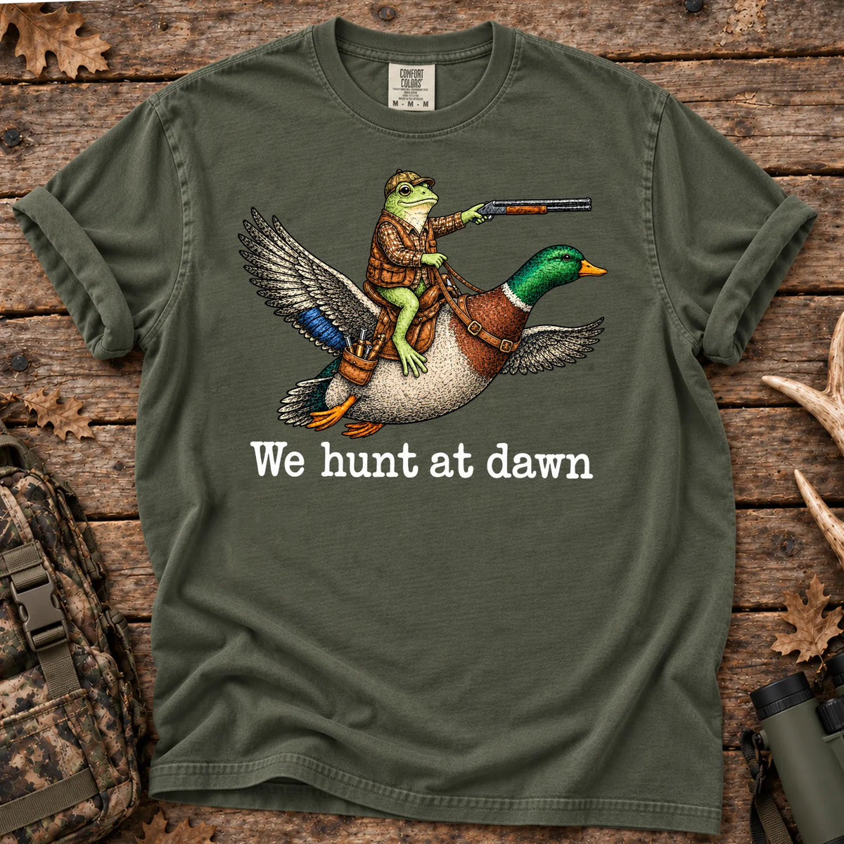 Frog and Mallard T-Shirt in Moss