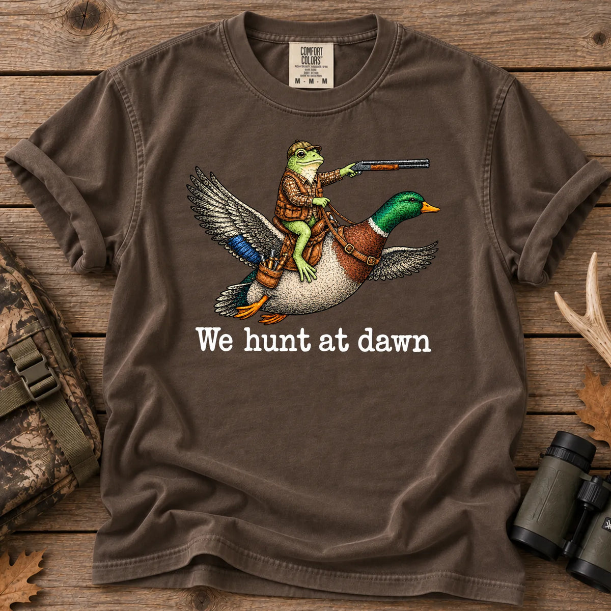 Frog and Mallard T-Shirt in Espresso