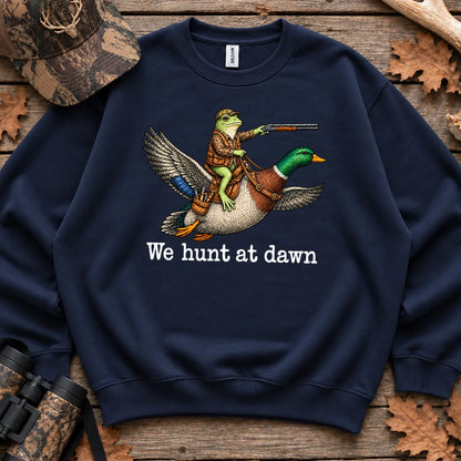 Frog We Hunt at Dawn Sweatshirt in Navy