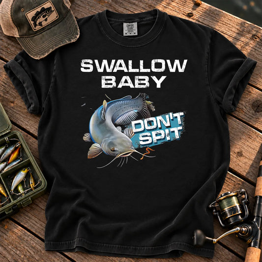 Funny Catfish Fishing T-Shirt in Black