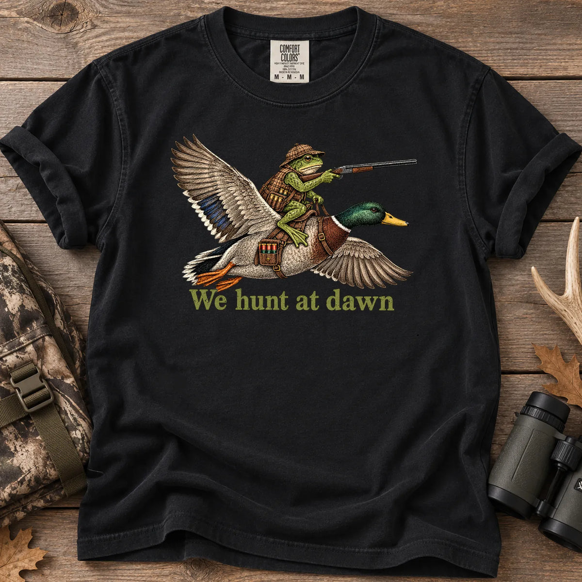 Funny Frog Duck T-Shirt in Black