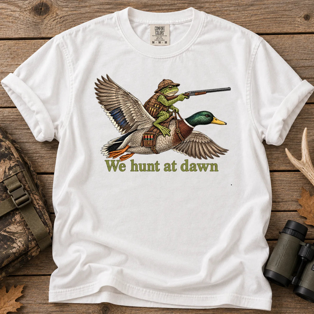 Funny Frog Duck T-Shirt in White
