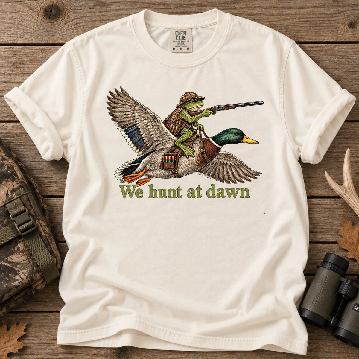 Funny Frog Duck T-Shirt in Ivory