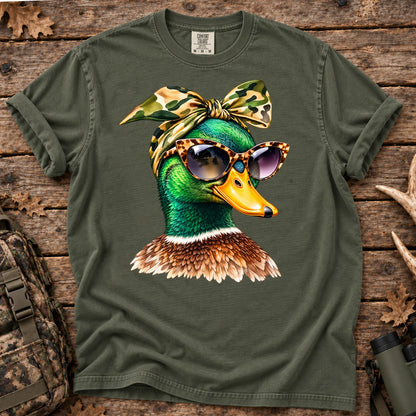 Funny Glam Mallard T-Shirt in Moss