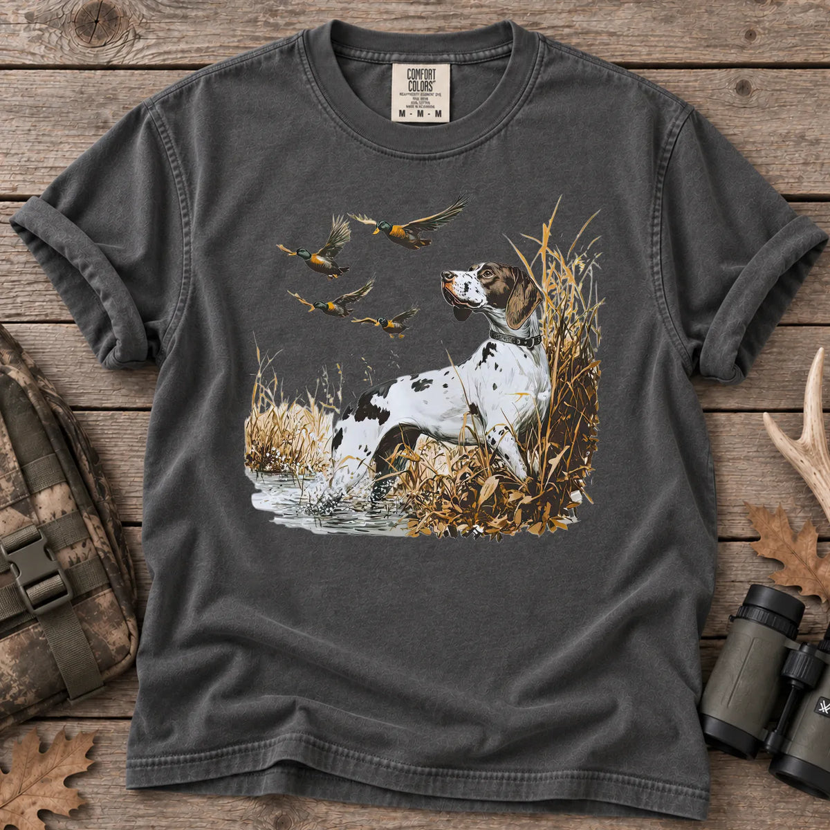 German Shorthaired Pointer Duck T-Shirt in Pepper