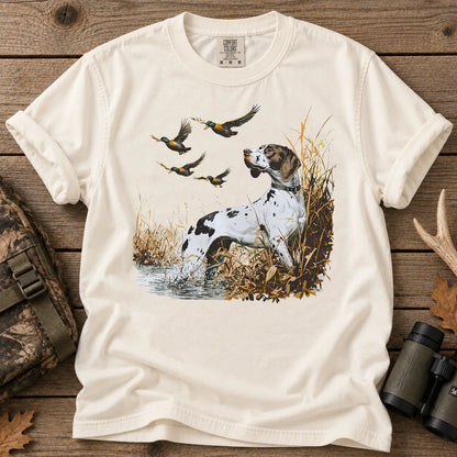 German Shorthaired Pointer Duck T-Shirt in Ivory