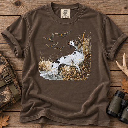 German Shorthaired Pointer Duck T-Shirt in Espresso
