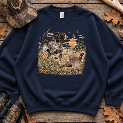 German Shorthaired Pointer Hunter Sweatshirt in Navy