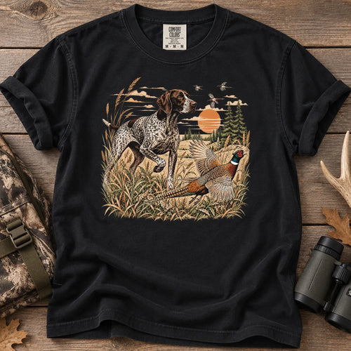 German Shorthaired Pointer T-Shirt in Black