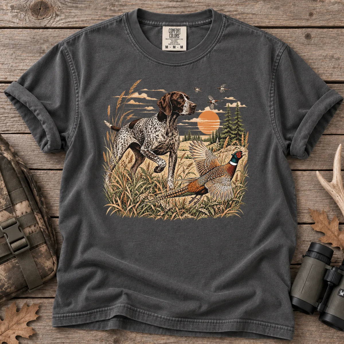 German Shorthaired Pointer T-Shirt in Pepper