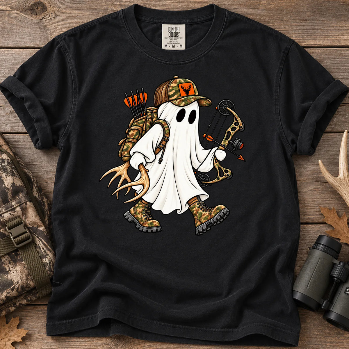 Ghost Bow Hunter T-Shirt in Black
