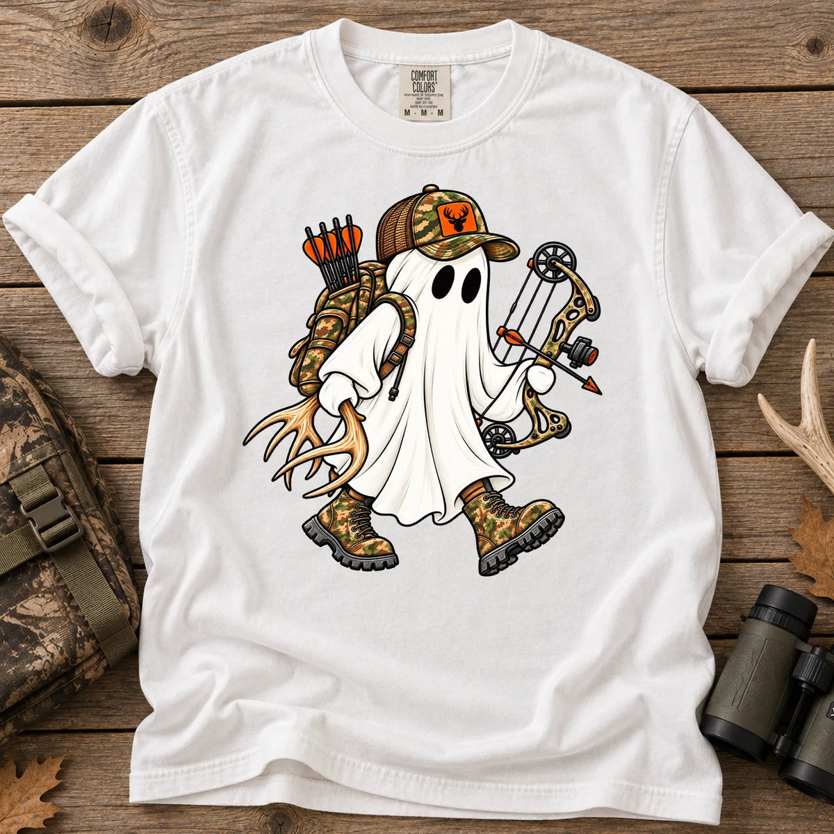 Ghost Bow Hunter T-Shirt in White
