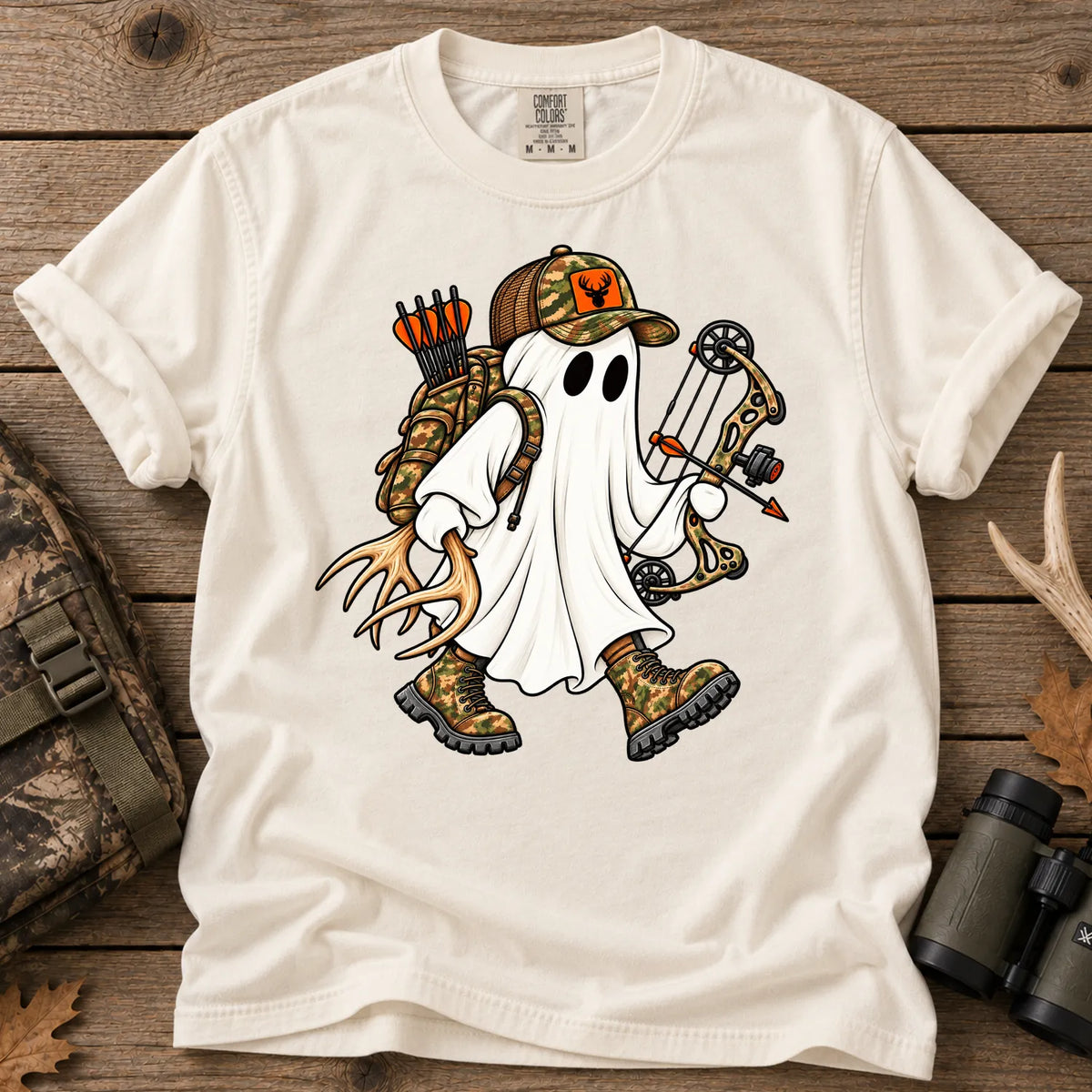 Ghost Bow Hunter T-Shirt in Ivory