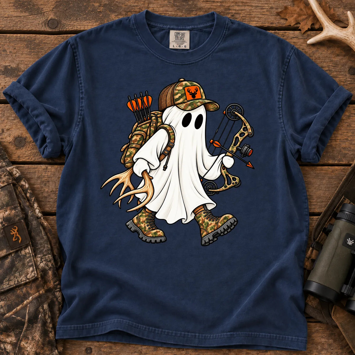 Ghost Bow Hunter T-Shirt in True Navy